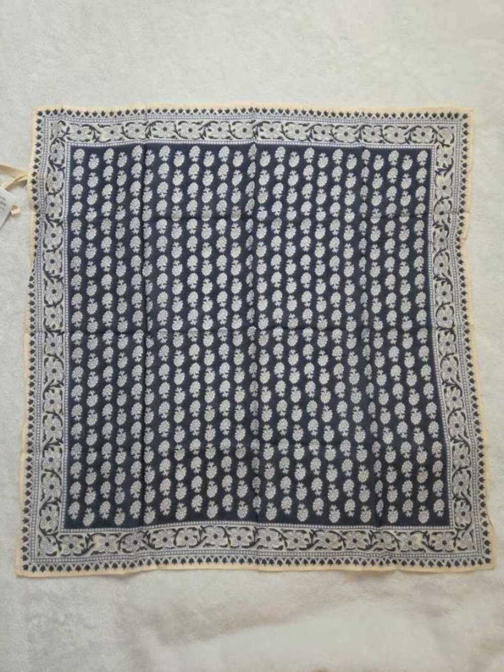 New Madewell organic cotton bandana in blue paisley print